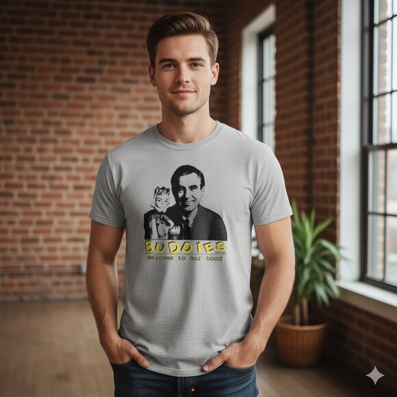 Mr.Rogers Neighbourhood Grey Shirt - Picture 1 of 1